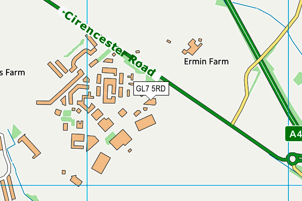 GL7 5RD map - OS VectorMap District (Ordnance Survey) GL7 5RD map - OS VectorMap District (Ordnance Survey)