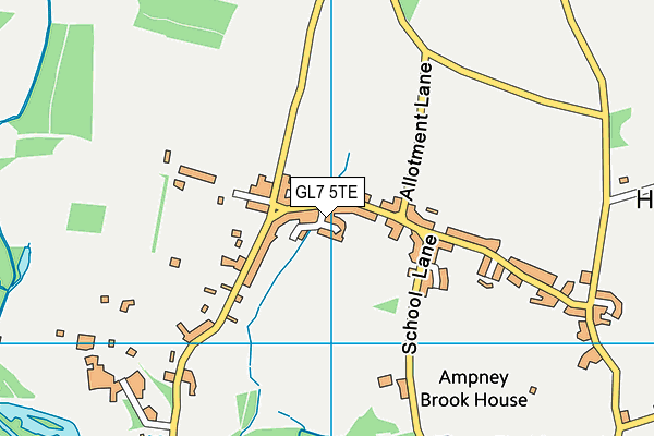GL7 5TE map - OS VectorMap District (Ordnance Survey) GL7 5TE map - OS VectorMap District (Ordnance Survey)