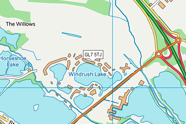 GL7 5TJ map - OS VectorMap District (Ordnance Survey) GL7 5TJ map - OS VectorMap District (Ordnance Survey)