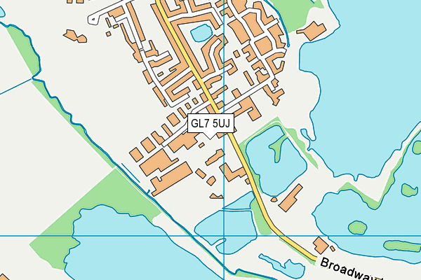 GL7 5UJ map - OS VectorMap District (Ordnance Survey) GL7 5UJ map - OS VectorMap District (Ordnance Survey)