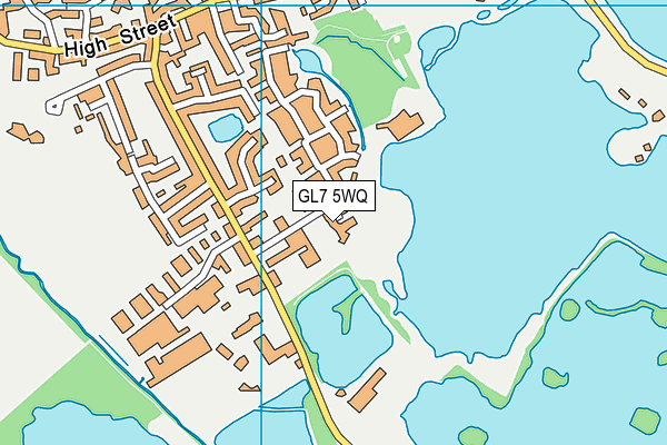 GL7 5WQ map - OS VectorMap District (Ordnance Survey) GL7 5WQ map - OS VectorMap District (Ordnance Survey)
