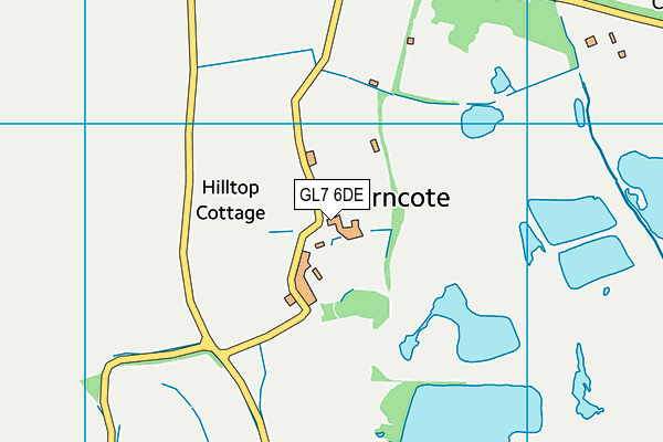 GL7 6DE map - OS VectorMap District (Ordnance Survey) GL7 6DE map - OS VectorMap District (Ordnance Survey)