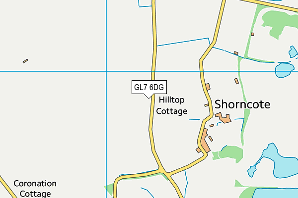 GL7 6DG map - OS VectorMap District (Ordnance Survey) GL7 6DG map - OS VectorMap District (Ordnance Survey)