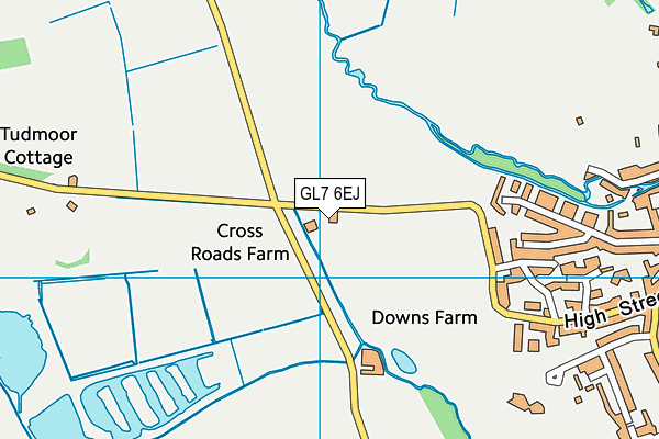 GL7 6EJ map - OS VectorMap District (Ordnance Survey) GL7 6EJ map - OS VectorMap District (Ordnance Survey)