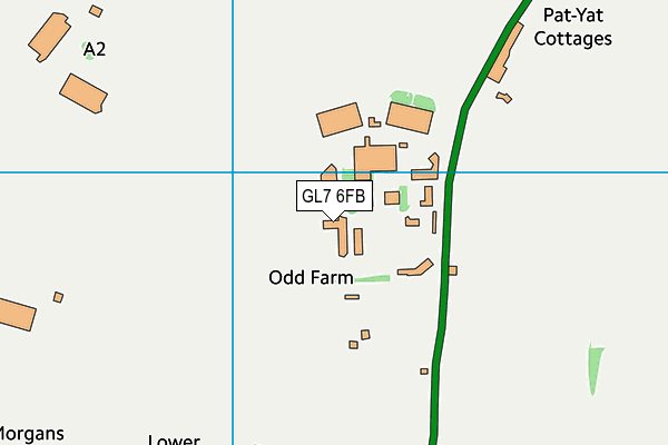 GL7 6FB map - OS VectorMap District (Ordnance Survey) GL7 6FB map - OS VectorMap District (Ordnance Survey)