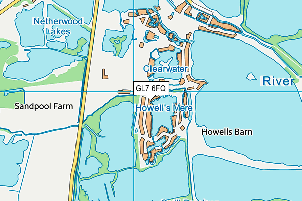 GL7 6FQ map - OS VectorMap District (Ordnance Survey) GL7 6FQ map - OS VectorMap District (Ordnance Survey)