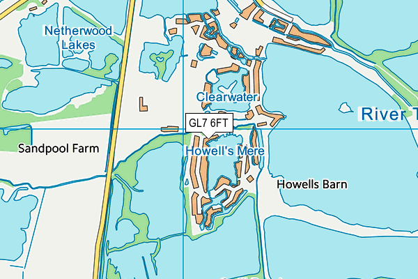 GL7 6FT map - OS VectorMap District (Ordnance Survey) GL7 6FT map - OS VectorMap District (Ordnance Survey)