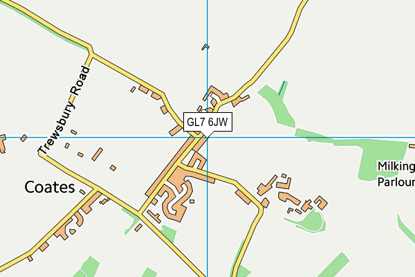 GL7 6JW map - OS VectorMap District (Ordnance Survey) GL7 6JW map - OS VectorMap District (Ordnance Survey)