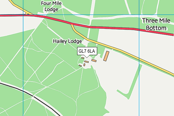 GL7 6LA map - OS VectorMap District (Ordnance Survey) GL7 6LA map - OS VectorMap District (Ordnance Survey)