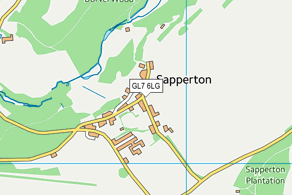 GL7 6LG map - OS VectorMap District (Ordnance Survey) GL7 6LG map - OS VectorMap District (Ordnance Survey)