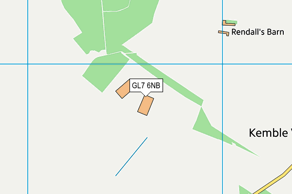 GL7 6NB map - OS VectorMap District (Ordnance Survey) GL7 6NB map - OS VectorMap District (Ordnance Survey)