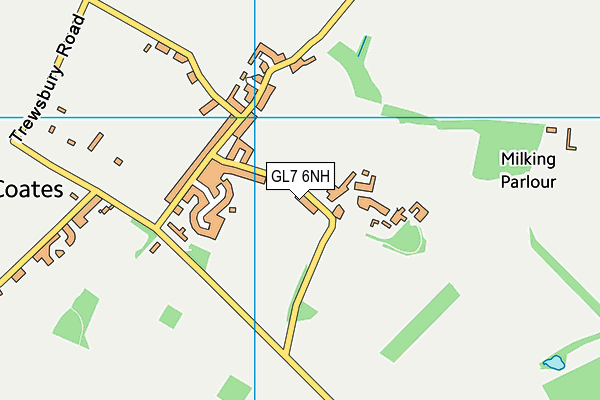 GL7 6NH map - OS VectorMap District (Ordnance Survey) GL7 6NH map - OS VectorMap District (Ordnance Survey)