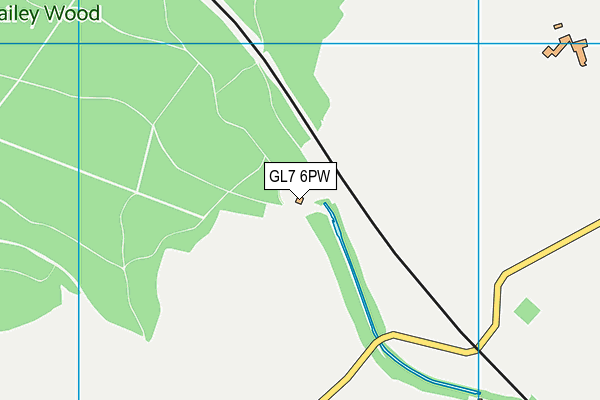 GL7 6PW map - OS VectorMap District (Ordnance Survey) GL7 6PW map - OS VectorMap District (Ordnance Survey)