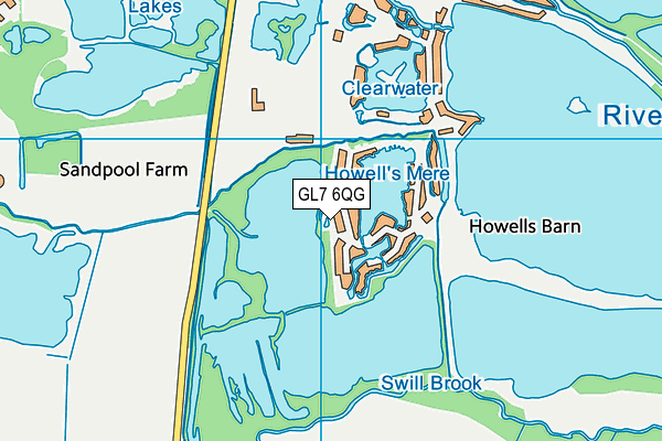 GL7 6QG map - OS VectorMap District (Ordnance Survey) GL7 6QG map - OS VectorMap District (Ordnance Survey)