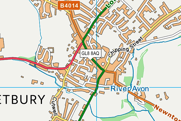GL8 8AQ map - OS VectorMap District (Ordnance Survey) GL8 8AQ map - OS VectorMap District (Ordnance Survey)