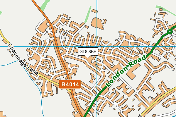 GL8 8BH map - OS VectorMap District (Ordnance Survey) GL8 8BH map - OS VectorMap District (Ordnance Survey)
