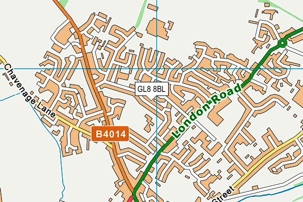GL8 8BL map - OS VectorMap District (Ordnance Survey) GL8 8BL map - OS VectorMap District (Ordnance Survey)