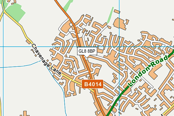 GL8 8BP map - OS VectorMap District (Ordnance Survey) GL8 8BP map - OS VectorMap District (Ordnance Survey)