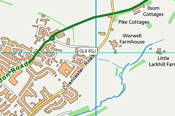 GL8 8GJ map - OS VectorMap District (Ordnance Survey) GL8 8GJ map - OS VectorMap District (Ordnance Survey)