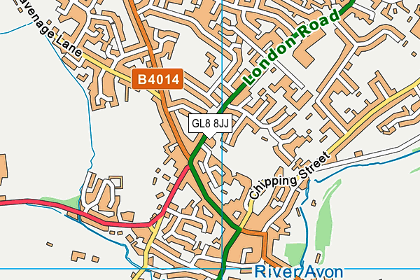 GL8 8JJ map - OS VectorMap District (Ordnance Survey) GL8 8JJ map - OS VectorMap District (Ordnance Survey)