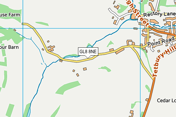 GL8 8NE map - OS VectorMap District (Ordnance Survey) GL8 8NE map - OS VectorMap District (Ordnance Survey)