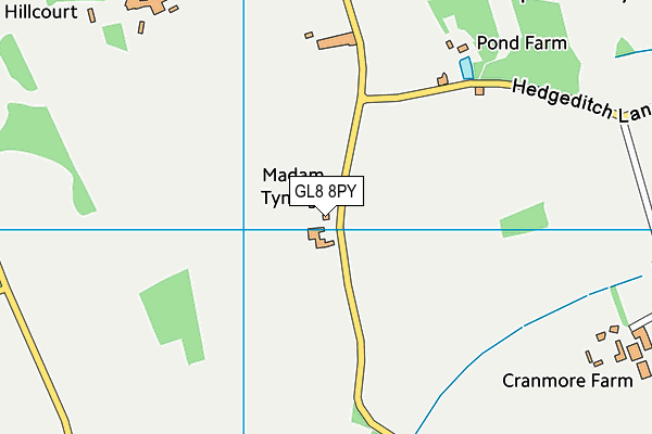 GL8 8PY map - OS VectorMap District (Ordnance Survey) GL8 8PY map - OS VectorMap District (Ordnance Survey)