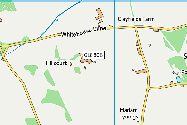 GL8 8QB map - OS VectorMap District (Ordnance Survey) GL8 8QB map - OS VectorMap District (Ordnance Survey)