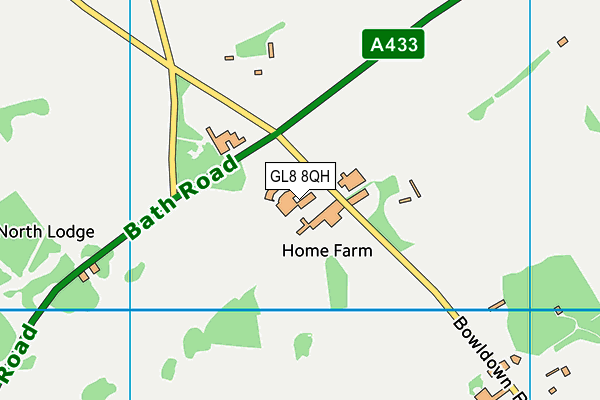GL8 8QH map - OS VectorMap District (Ordnance Survey) GL8 8QH map - OS VectorMap District (Ordnance Survey)