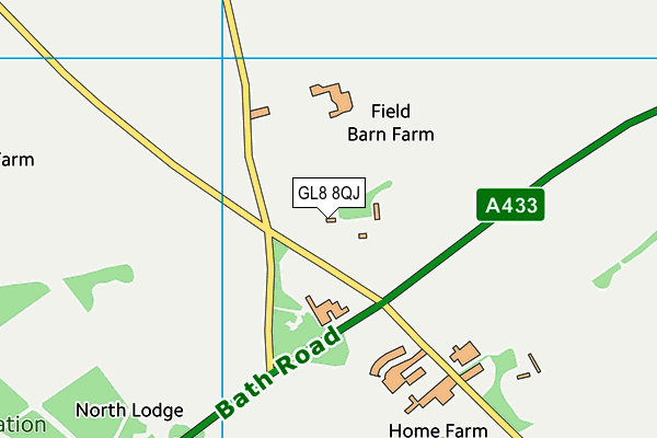 GL8 8QJ map - OS VectorMap District (Ordnance Survey)