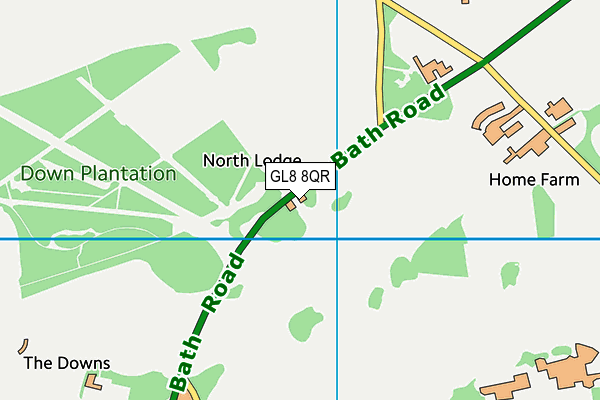 GL8 8QR map - OS VectorMap District (Ordnance Survey) GL8 8QR map - OS VectorMap District (Ordnance Survey)