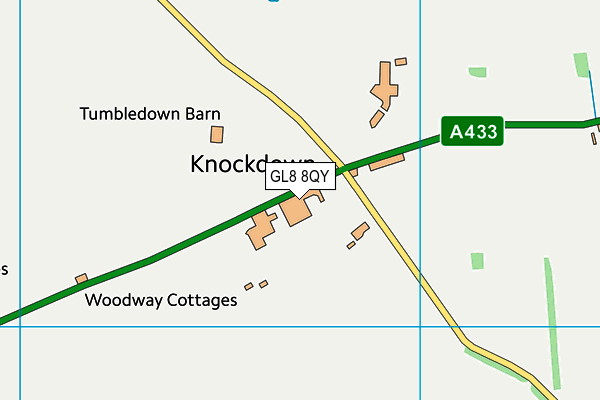 GL8 8QY map - OS VectorMap District (Ordnance Survey) GL8 8QY map - OS VectorMap District (Ordnance Survey)