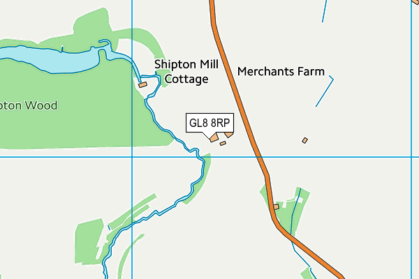 GL8 8RP map - OS VectorMap District (Ordnance Survey) GL8 8RP map - OS VectorMap District (Ordnance Survey)