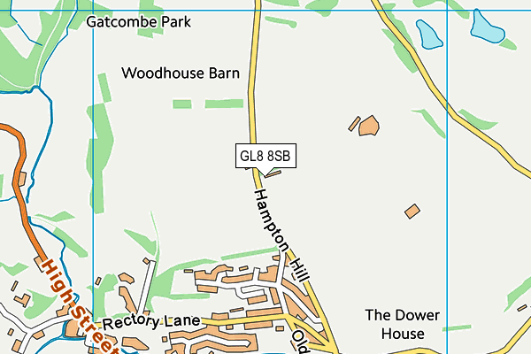 GL8 8SB map - OS VectorMap District (Ordnance Survey) GL8 8SB map - OS VectorMap District (Ordnance Survey)