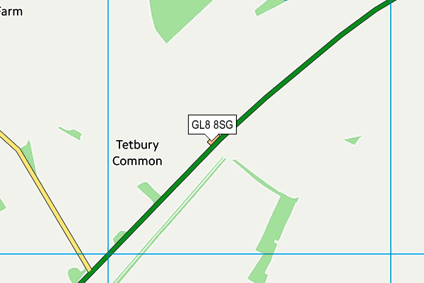 GL8 8SG map - OS VectorMap District (Ordnance Survey) GL8 8SG map - OS VectorMap District (Ordnance Survey)