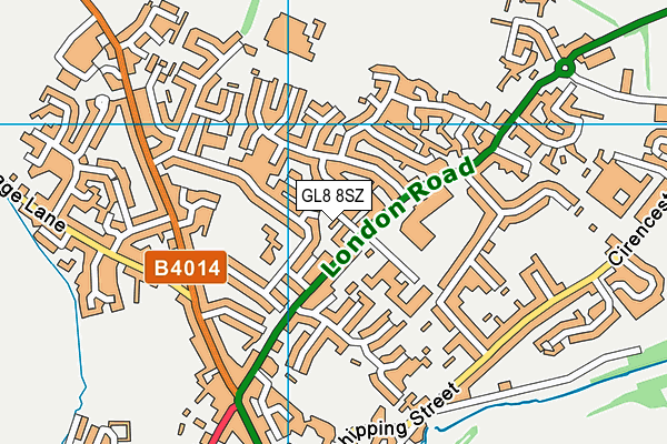 GL8 8SZ map - OS VectorMap District (Ordnance Survey) GL8 8SZ map - OS VectorMap District (Ordnance Survey)