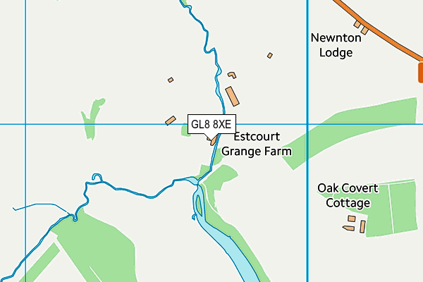 GL8 8XE map - OS VectorMap District (Ordnance Survey) GL8 8XE map - OS VectorMap District (Ordnance Survey)