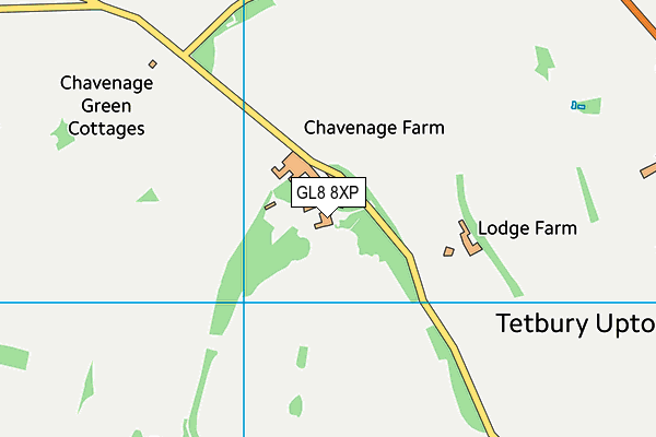 GL8 8XP map - OS VectorMap District (Ordnance Survey)