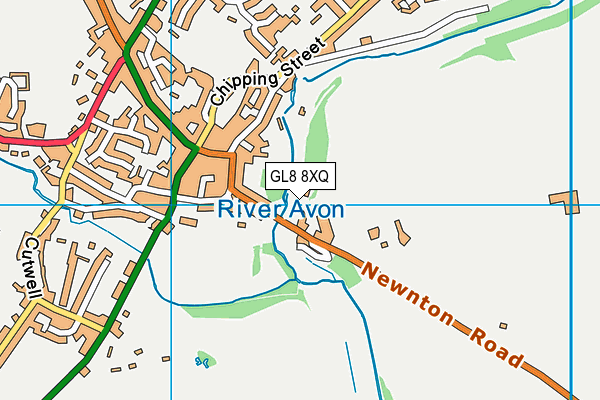 GL8 8XQ map - OS VectorMap District (Ordnance Survey)