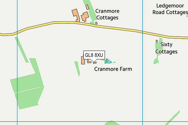 GL8 8XU map - OS VectorMap District (Ordnance Survey) GL8 8XU map - OS VectorMap District (Ordnance Survey)