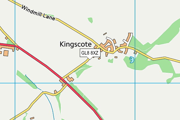 GL8 8XZ map - OS VectorMap District (Ordnance Survey) GL8 8XZ map - OS VectorMap District (Ordnance Survey)