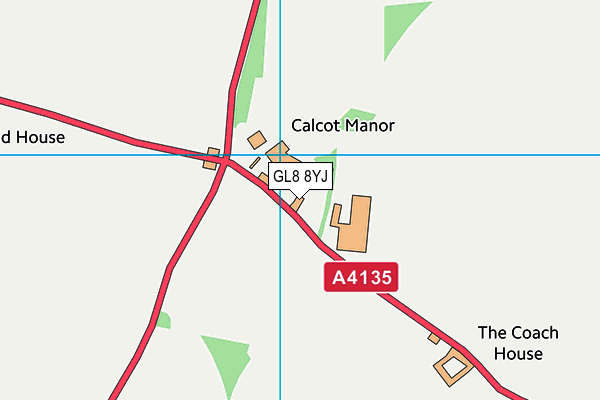 GL8 8YJ map - OS VectorMap District (Ordnance Survey) GL8 8YJ map - OS VectorMap District (Ordnance Survey)
