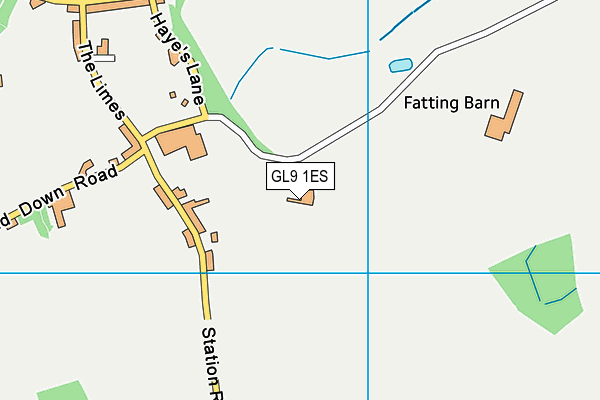 GL9 1ES map - OS VectorMap District (Ordnance Survey) GL9 1ES map - OS VectorMap District (Ordnance Survey)