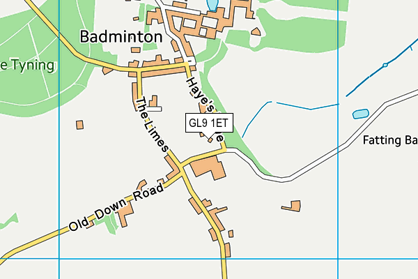 GL9 1ET map - OS VectorMap District (Ordnance Survey) GL9 1ET map - OS VectorMap District (Ordnance Survey)