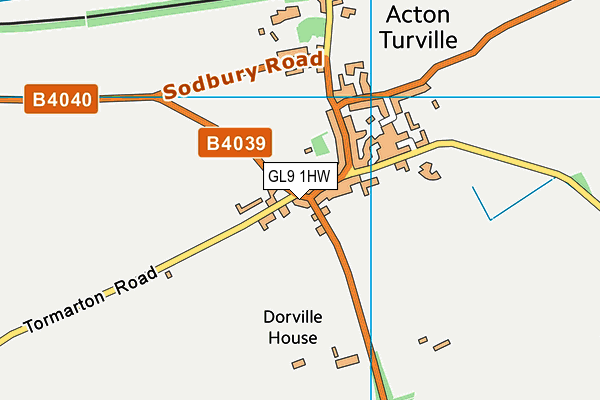 GL9 1HW map - OS VectorMap District (Ordnance Survey) GL9 1HW map - OS VectorMap District (Ordnance Survey)