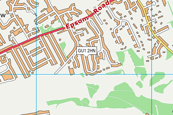 GU1 2HN map - OS VectorMap District (Ordnance Survey) GU1 2HN map - OS VectorMap District (Ordnance Survey)