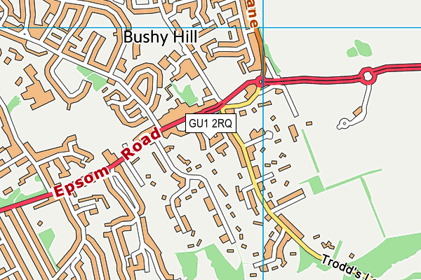 GU1 2RQ map - OS VectorMap District (Ordnance Survey) GU1 2RQ map - OS VectorMap District (Ordnance Survey)