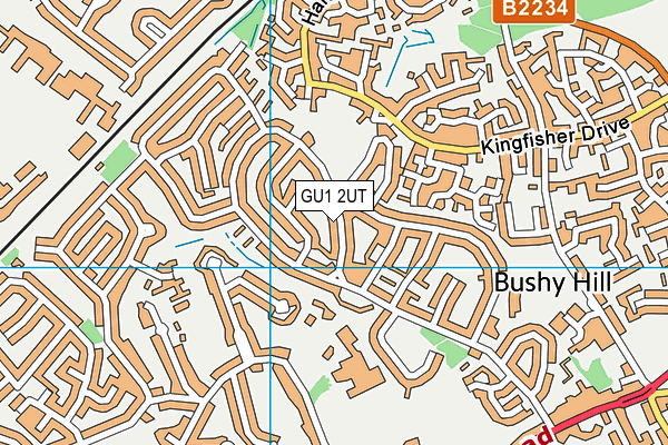 GU1 2UT map - OS VectorMap District (Ordnance Survey) GU1 2UT map - OS VectorMap District (Ordnance Survey)