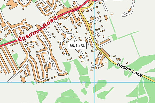 GU1 2XL map - OS VectorMap District (Ordnance Survey) GU1 2XL map - OS VectorMap District (Ordnance Survey)