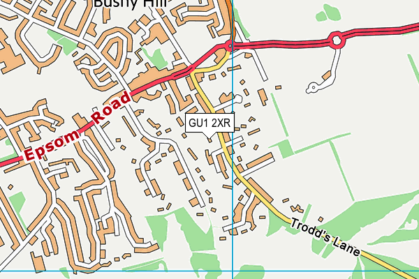 GU1 2XR map - OS VectorMap District (Ordnance Survey) GU1 2XR map - OS VectorMap District (Ordnance Survey)
