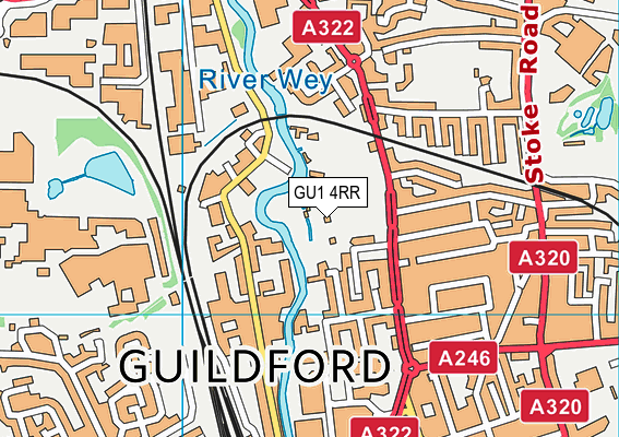 GU1 4RR map - OS VectorMap District (Ordnance Survey) GU1 4RR map - OS VectorMap District (Ordnance Survey)